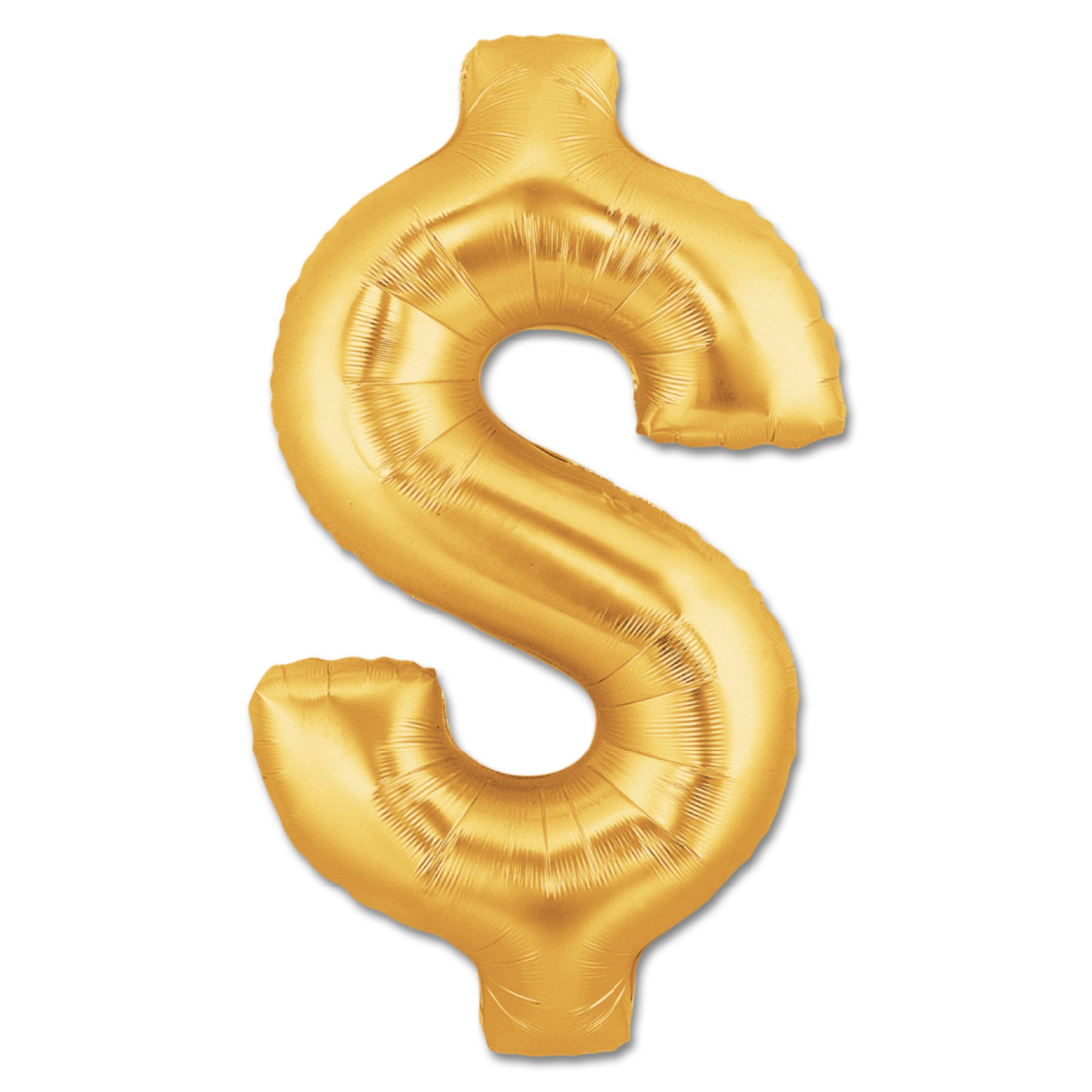 $ Dollar Sign Foil Supershape - Gold